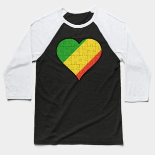 Congon Jigsaw Puzzle Heart Design - Gift for Congon With Republic Of The Congo Roots Baseball T-Shirt